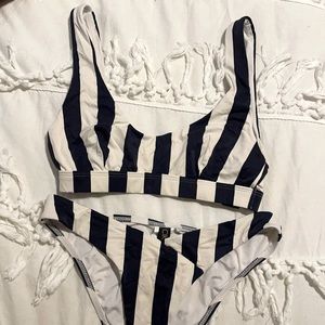 Pin stripe bikini